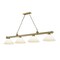 Z-Lite Cordon 4 Light Billiard, Rubbed Brass & Matte Opal 2306-4RB-AMO14 - alternate 1